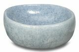 Polished Blue Calcite Bowl - Madagascar #245439-1